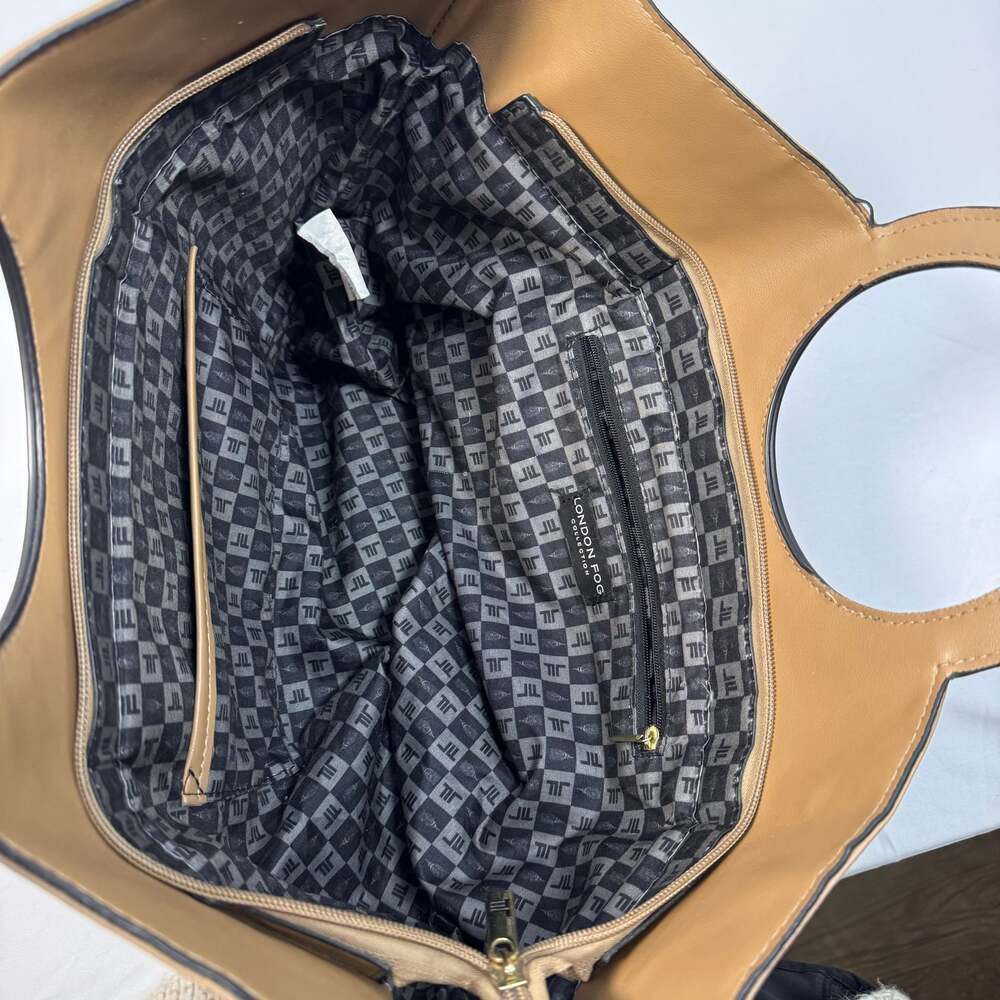 London Fog Tan Hobo Bag Purse - Picture 4 of 5